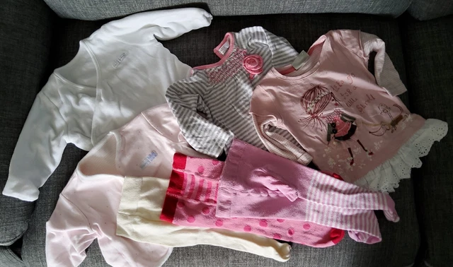 Pacchetto abbigliamento bambine da 3 a 6 mesi, NEXT, M & S, M & Co,