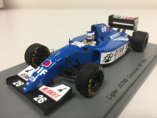 Modèle réduit F1 Ligier Js39b Gp Canada 1994 1/43 | Spark