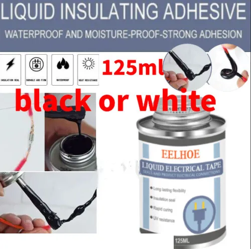 125ML Liquid Insulation Electrical Tape Tube Paste Waterproof Anti-uv Fast Dry