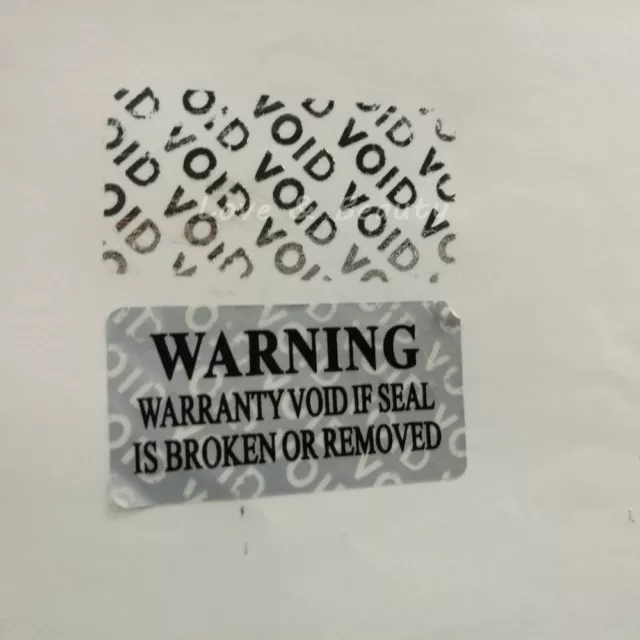 WARRANTY WARNING , SECURITY SEAL, TAMPER EVIDENT VOID stickers 300PCS