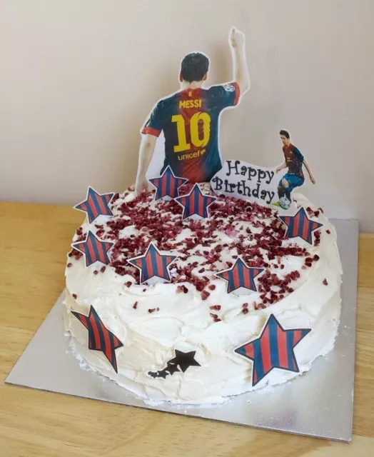 Messi Fc Barcelona PSG Argentina Edible Cake Toppers – Ediblecakeimage