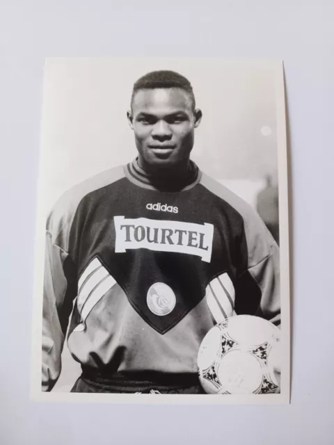 Photographie originale ancienne football Martin Djetou Strasbourg année 1996