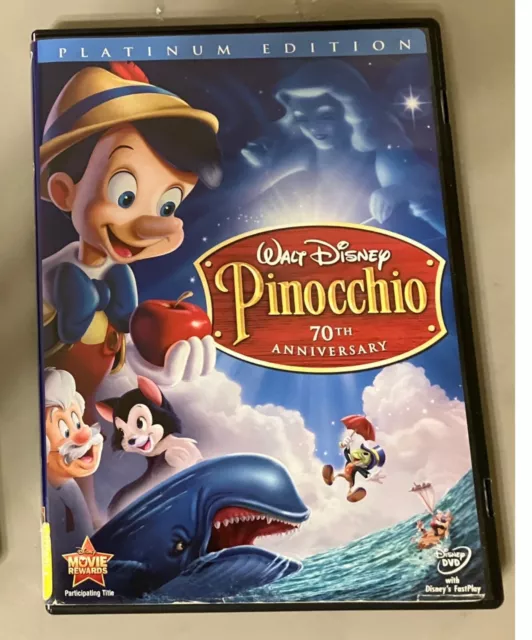 Pinocchio (DVD, 2009, 2-Disc Set, 70th Anniversary Platinum Edition)