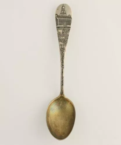 Philadelphia Independence Hall Vintage Souvenir Spoon Sterling Silver Collectors