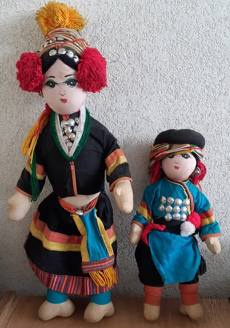 Poupée Folklorique De Collection Nobel - 24 Cm, En Celluloïd, Très Bon état Vintage