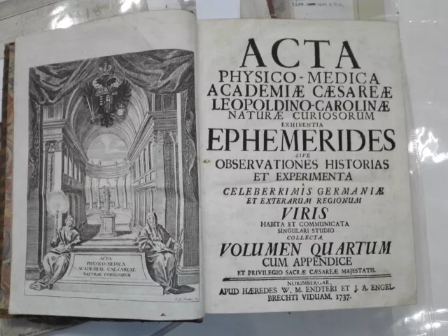 1737 - Norimberga – Accademia Fisico-Medica Volume Quarto