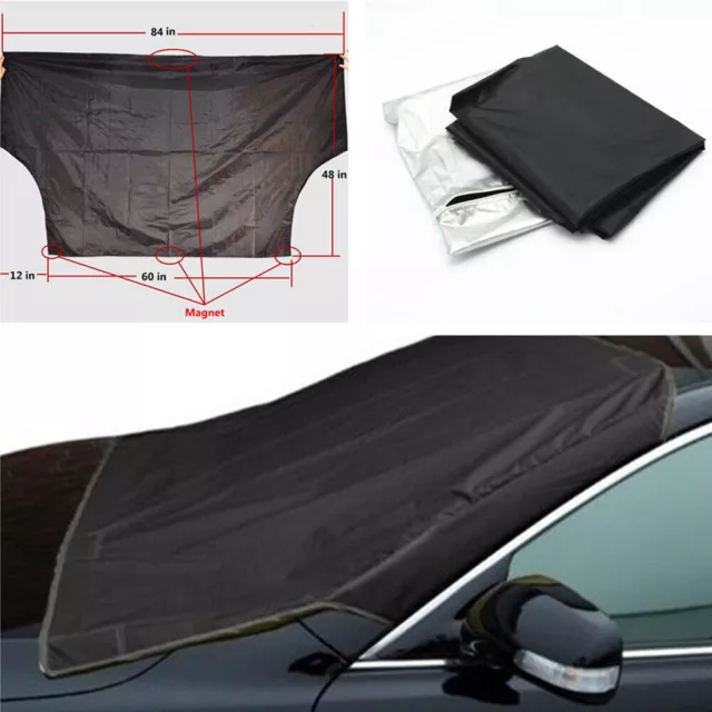 Magnet Car Windshield Snow Protect Tarp Cover Car Ice Frost Sun Shield Protector