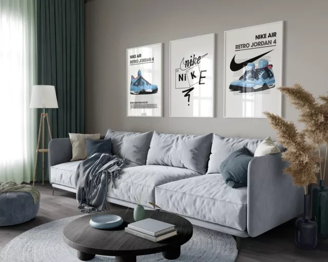 Hypebeast Set Air Jordan 4 Retro - Complex Digital Wall Art Poster Decor Gift 2