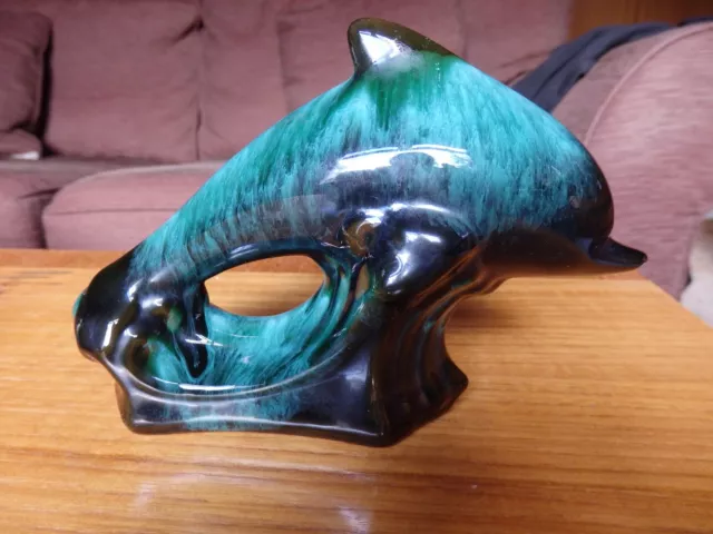 Blue Mountain Pottery Dolphin Figurine