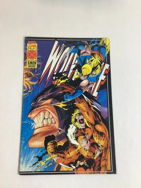 Marvel Comics X-Men Deluxe Wolverine vs. Sabertooth 90 • Feb. 1995