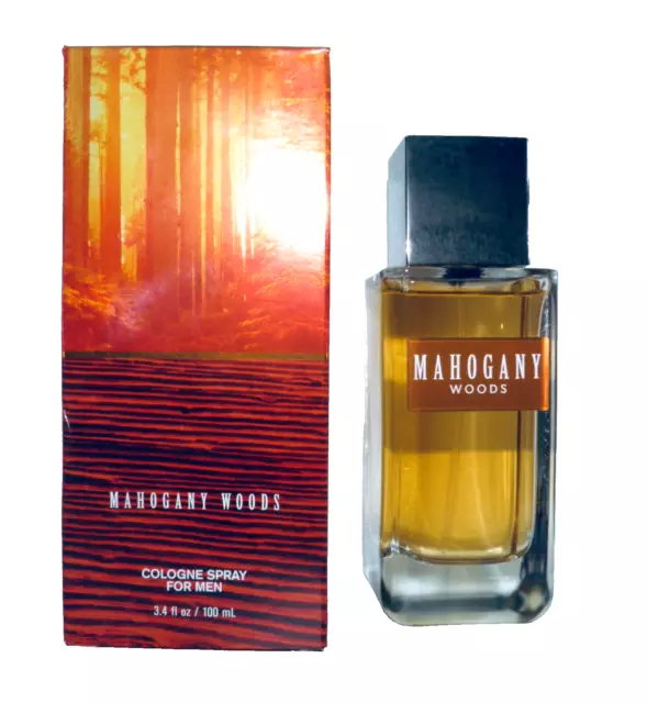BATH BODY Works Mahogany Woods for Men 3.4 oz Cologne Spray Rare