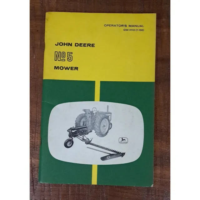 John Deere No. 5 Mower Operator Manual