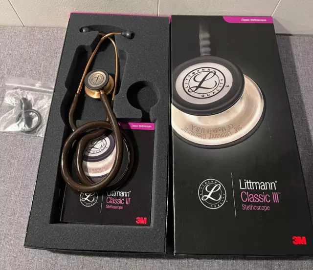 3M Littmann Classic III Monitoring Stethoscope, Chocolate Copper, 5809 New