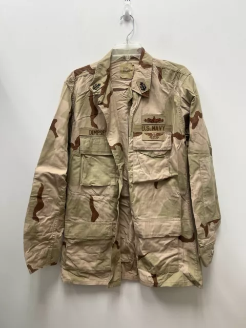 Us Military Usgi Coat Desert Camo Pattern Combat Jacket Shirt - Medium Long.