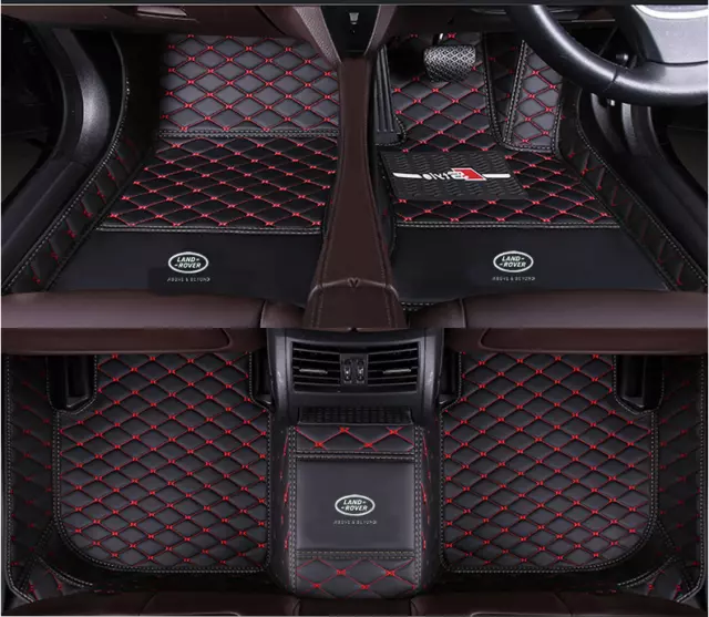 For Land Rover Car Floor Mats All Models PU Leather Auto Liner Waterproof Custom