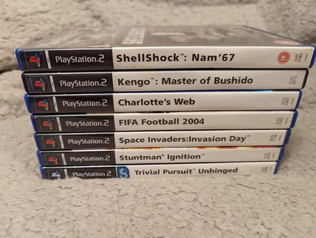 Sony PlayStation 2 Video Game Bundle x7 Includes: Shellshock Nam '67, Kengo