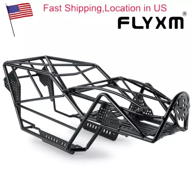 FLYXM RC Realistic Steel Roll Cage Body for Traxxas TRX-4 1/10 RC Cars Upgrades