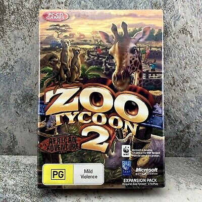Zoo Tycoon 2 African Adventures Expansion Pack PC XP 95 2000 BRAND NEW 2006 RARE