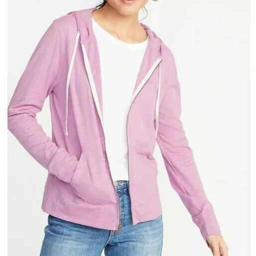 Old Navy Relaxed Lightweight Slub-Knit Full Zip Hoodie #ONW00-8 #15 2