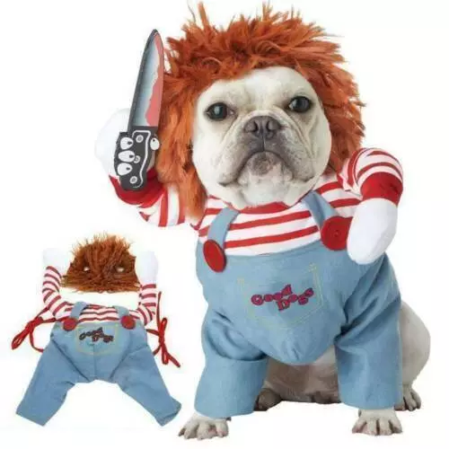 Pets Dogs Costume Party Chucky Halloween Cosplay Poppy Fancy Dress Jumpsuits New