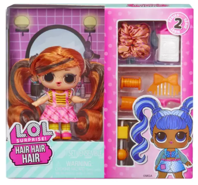 NEW LOL Surprise! Hair Hair Hair Doll & Hair Accessories Series 2 Colour Change