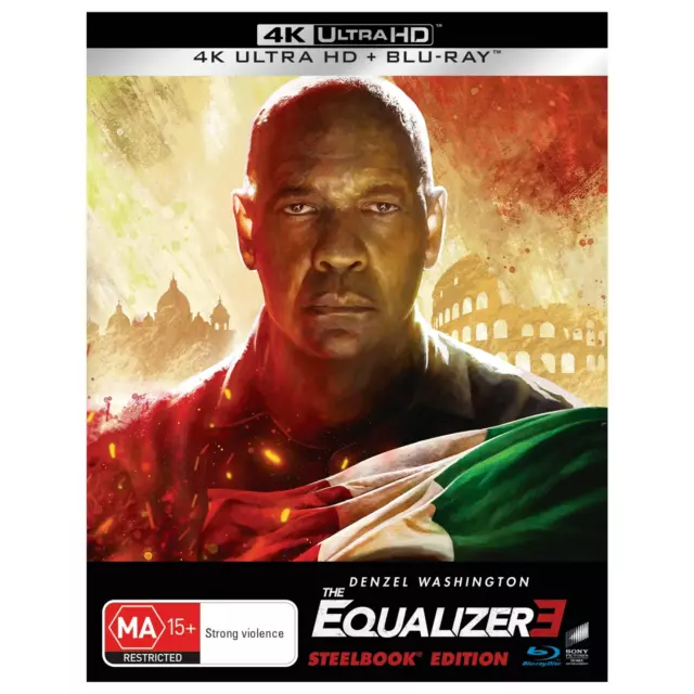 The Equalizer 3 4K Ultra HD + Blu-ray Steelbook Edition BRAND NEW Region B