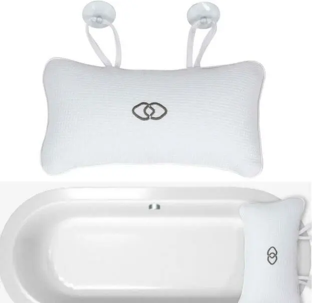 Bathtub Pillow Anti-slip Head Rest Inflatable Shower Suction Cups Bath Cushion