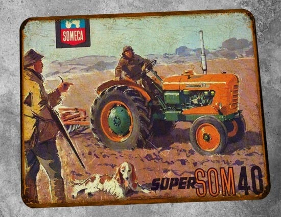🚜 Miniature Tracteur REE Super Som 40 (1957) - Échelle 1/87 - Résine - Époque 3 - Occasion NL