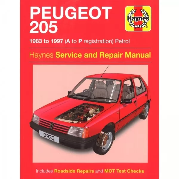 Peugeot 205 (1983-1997) 954/1124/1360/1580/1905cc Werkstatthandbuch Haynes