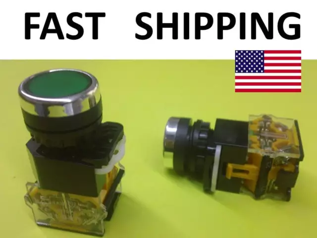 Heavy Duty DPST Push Button Switch - Start / Stop Industrial REPLACEMENT HD