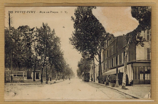 Cpa Petit Ivry - rue de Paris as is rp0445