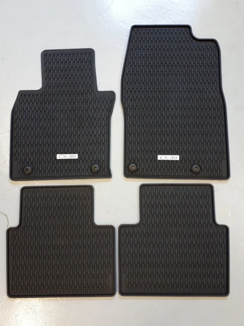 Tappetini Gomma Anteriori Per Mazda MX-30 (2020+) - Set 2 Pezzi, Su Misura, Bordo 10 Mm - 3
