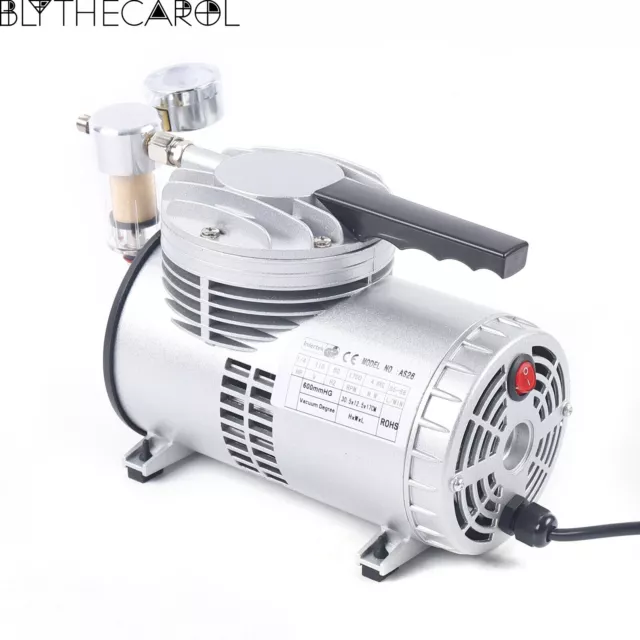 Single-stage Vacuum Pump Oil-Free Electric Air Conditioning Pump w/ Vacuum Gauge