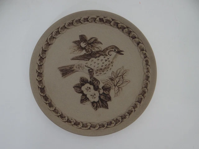 Assiette De Collection Poole Pottery – British Garden Birds – The Blackbird – Vintage