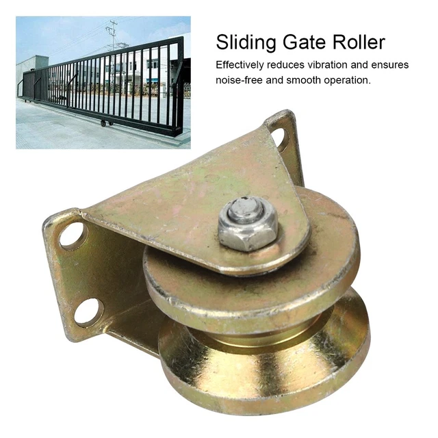 Roulettes 3" Roue à Rainure En V Rouleau De Rail De Portail Coulissant Réa En Acier 1,2" 2" 2,5" 4" Roue à Voie En V Roulettes Robustes Pour Porte De Grange Pour