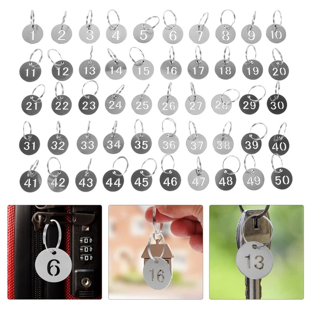 NanTun Lot De 200 Porte-clés Ovales En Acier Inoxydable 304 Avec Anneau