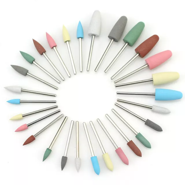 # Caoutchouc Silicone Ongle Perceuse Bit Polissoir Rotatif Burr Mills Manucu *