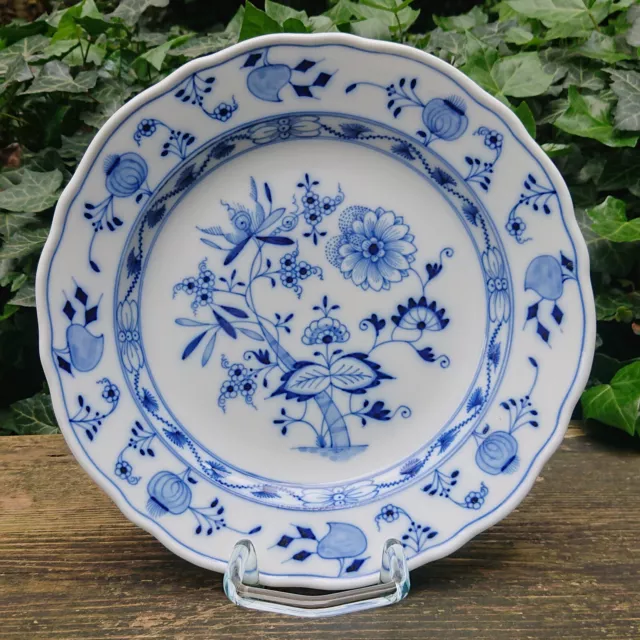 vecchio Ernesto Teichert Meissen Piastra pranzo Piatto Blu cipolla Ø 25,0 cm 20