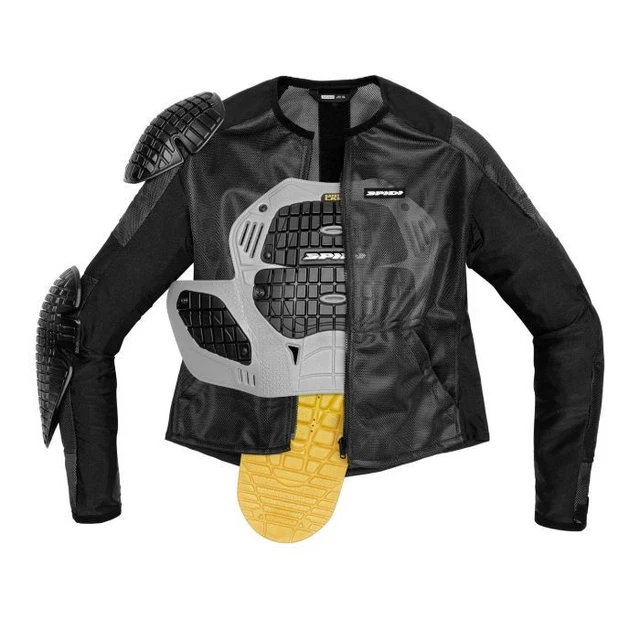 Giacca Traforata Spidi Base-1 Armor Nero - GARANZIA ITALIA