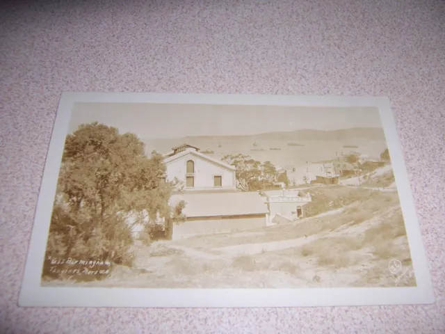 1920s USS BIRMINGHAM, TANGIERS MOROCCO REAL-PHOTO RPPC POSTCARD