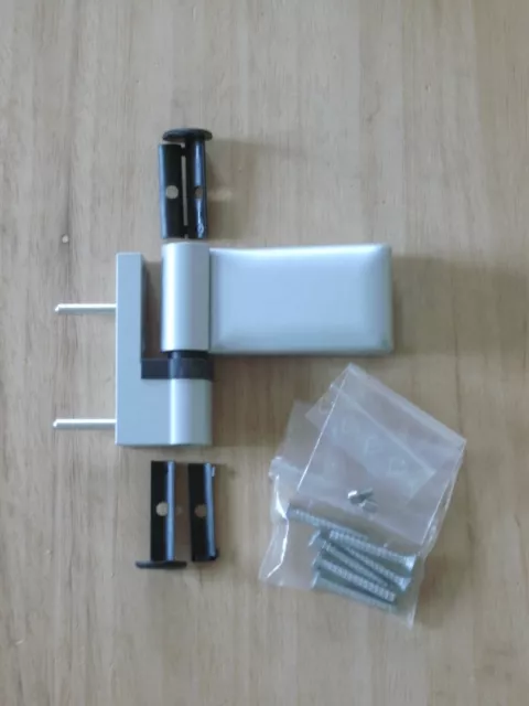 *1 Stück Dr. Hahn Haustürband KT-E Aufdeck 15-10 mm silbergrau Türband