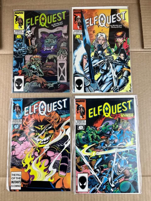 Lot of 4 Epic Comics 1980's Marvel Elf Quest Issues 27 28 29 & 30 Richard Pini