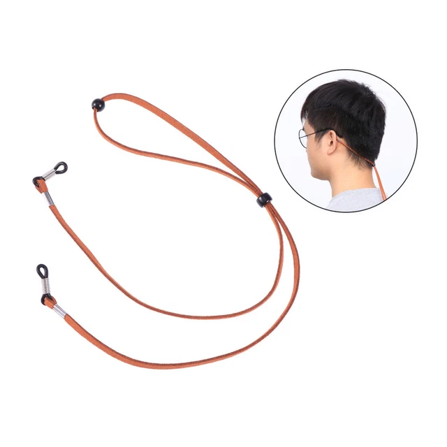 Gafas de cuero cuerda antideslizantes soporte de vidrio decorativo cuerda para mujer dama mujer