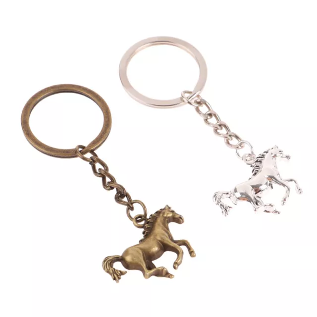 Animal Keychain Vintage Horse Pendant Keyring Bag Accessories Keychain Penda BII