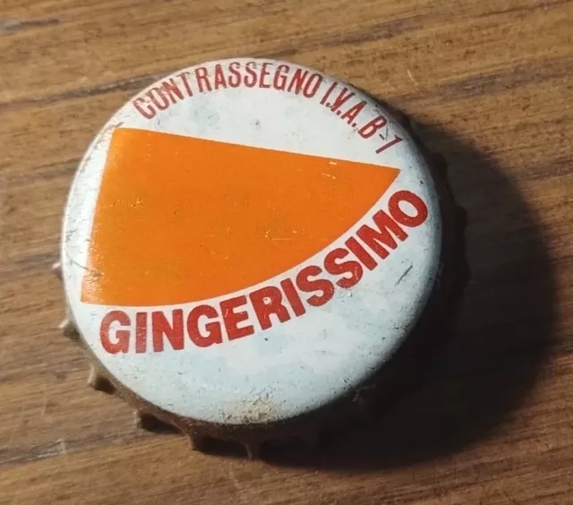 GINGERISSIMO San Pellegrino TAPPO CORONA KRONKORKEN CHAPAS CROWN CAPS '60