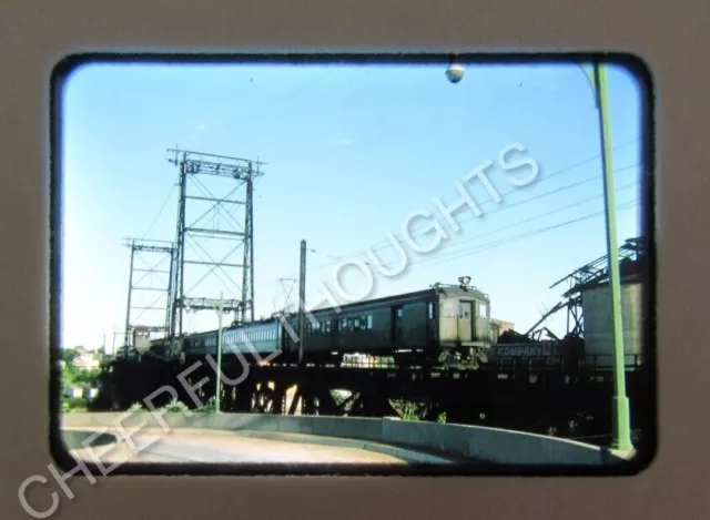 Original '75 Half Frame Kodachrome Slide EL Erie Lackawanna MU action     34L47