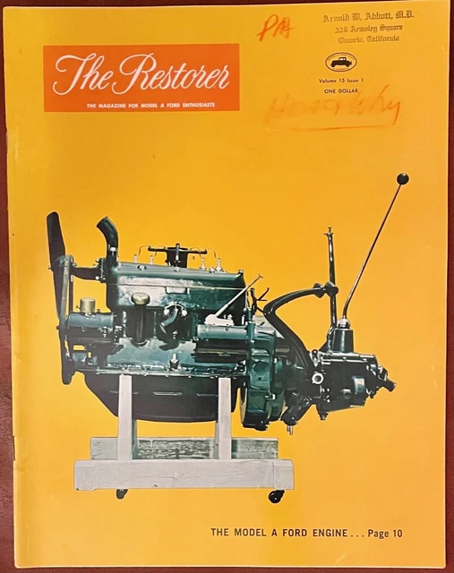 VINTAGE THE RESTORER Model A Ford Magazine, Volume 15, Issue 1, May-Jun ...