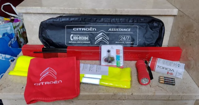 KIt Emergenza Auto set Lampadina e Fusibili - triangolo - Torcia - Citroen