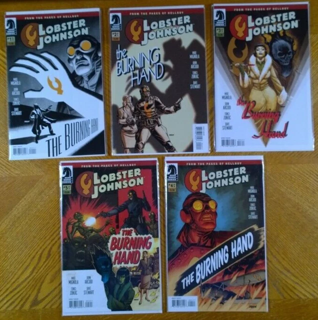 Lobster Johnson: The Burning Hand 1-5 (Dark Horse,2012) Complete Set in NM