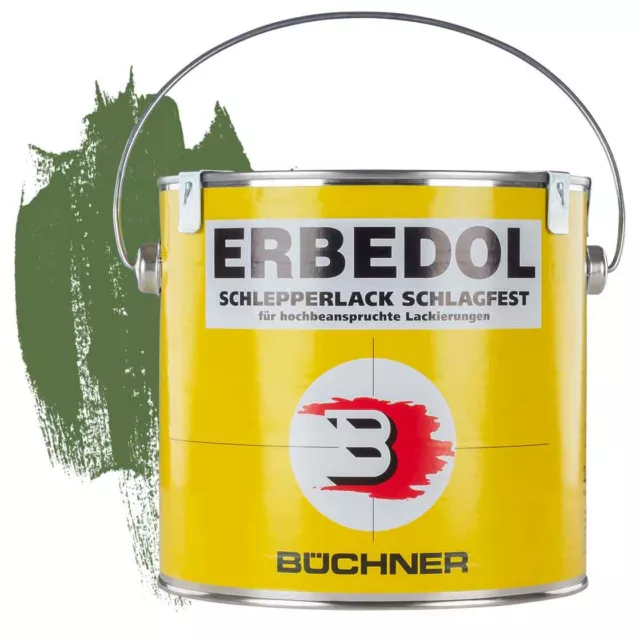 ERBEDOL Schlepperlack Neuero grün Lackschlüssel RAL 6011 2,5 Liter Lack NEU